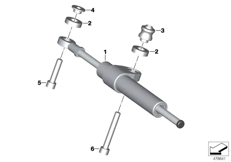 BMW Lenkungsdämpfer K83 32768396339 - Bildposition 01