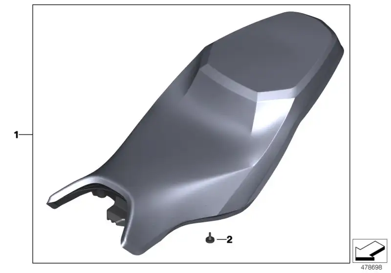 BMW Sitzbank Hoch K02 K03 77348562491 - K02, K03 / Bildposition 0
