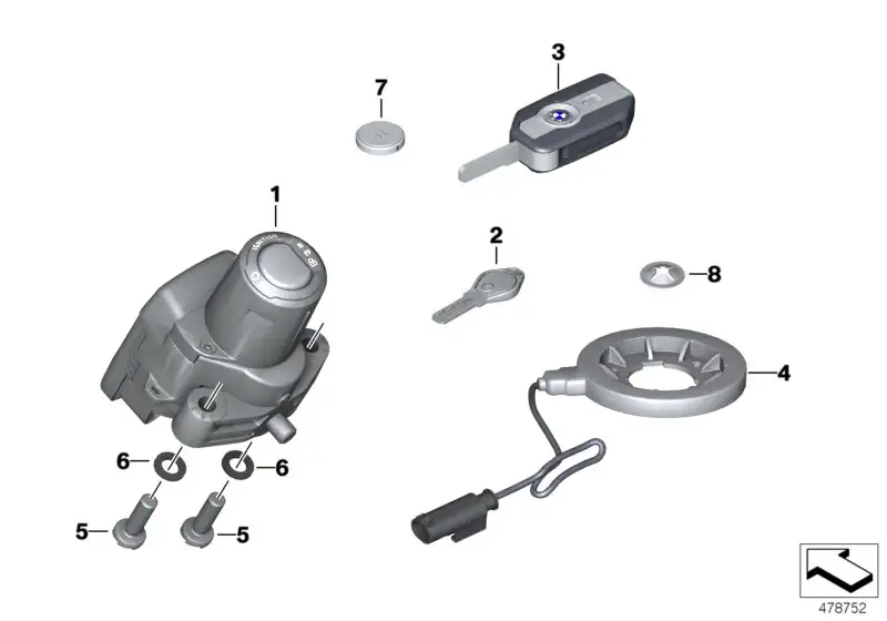 BMW Antenne Keyless Ride 66128531633 - Bildposition 04