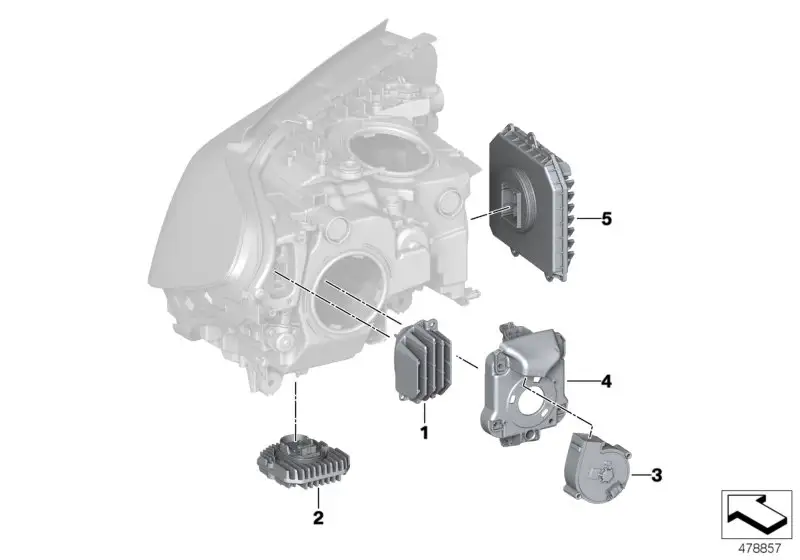BMW LED Modul Tagfahrlicht F90 G30 G31 G32 63117214934 - 5er G30,
