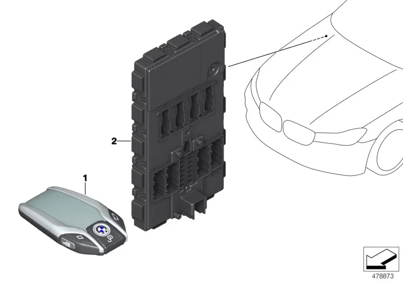 BMW USB-Anschlusskabel F90 F91 F92 F93 F95 F96 F97 F98 G01 G02 G05 G06 G07 G11 G12 G14 G15 G16 G20 G21 G28 G30 G31 G32 I12 I15 66129365096