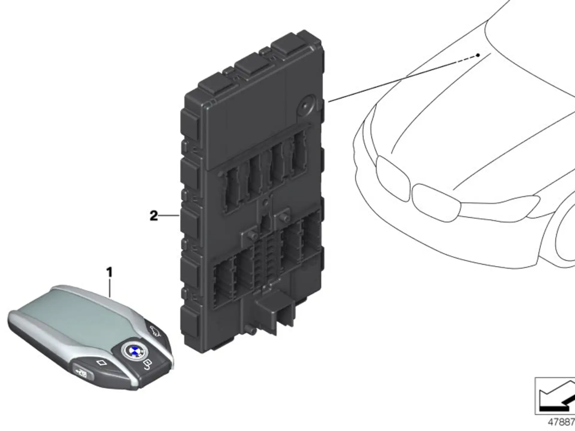 BMW USB-Anschlusskabel F90 F91 F92 F93 F95 F96 F97 F98 G01 G02 G05 G06 G07 G11 G12 G14 G15 G16 G20 G21 G28 G30 G31 G32 I12 I15 66129365096