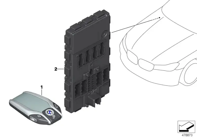 BMW USB-Anschlusskabel F90 F91 F92 F93 F95 F96 F97 F98 G01 G02 G0