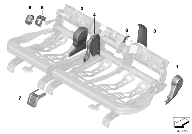 BMW Blende Isofix F60 52207181837