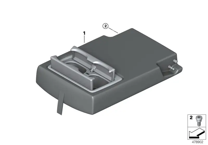 BMW Armlehne Leder 52207439063 - Bildposition 01