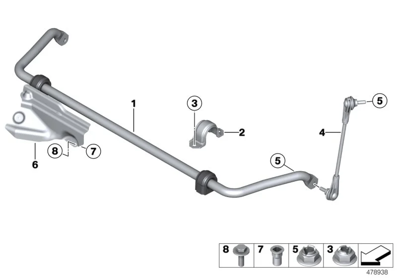 BMW Sechskantbundmutter E81 E82 E84 E87 E88 E89 E90 E91 E92 E93 F20 F21 F22 F23 F25 F26 F30 F31 F32 F33 F34 F36 F39 F44 F45 F46 F48 F80 F82 F83 F87 F87N G01 G02 G20 G21 G28 G29 M40i I01 I12 I15 F54 F55 F56 F56E F57 F60 R50 R52 R53 R55 R56 R57 R58 R59 3332