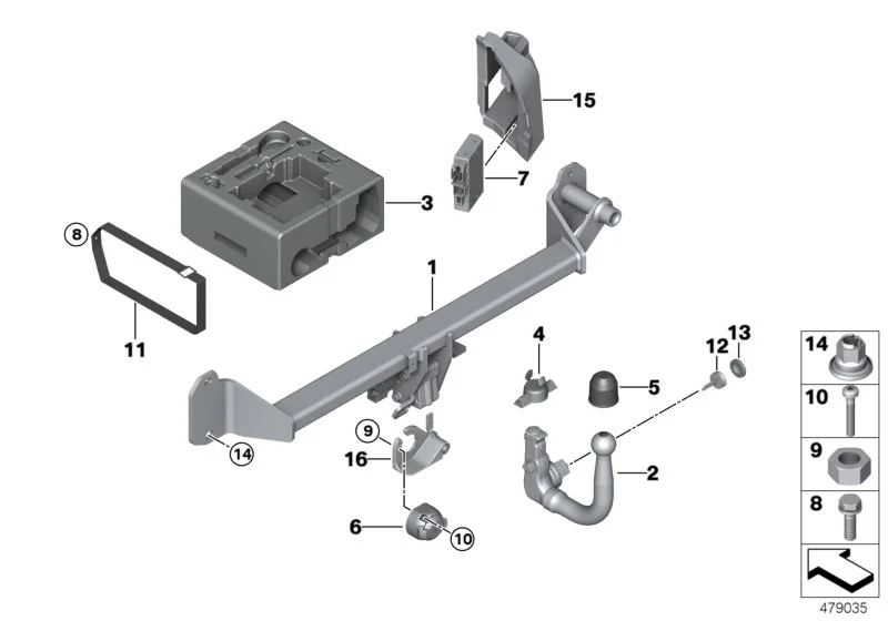 BMW Steckdosenhalter F39 F20 F44 F45 F46 F48 F54 F60 71606885879