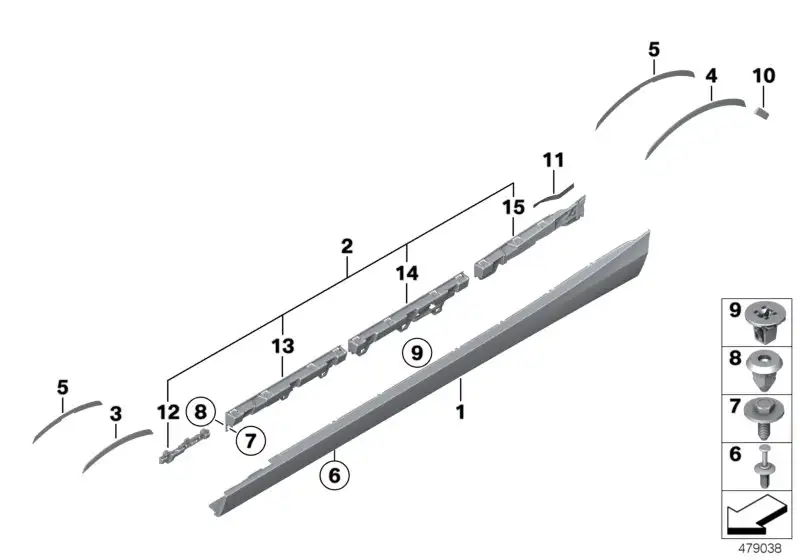 BMW Satz Klebepads F20 51117324623 - Bildposition 05