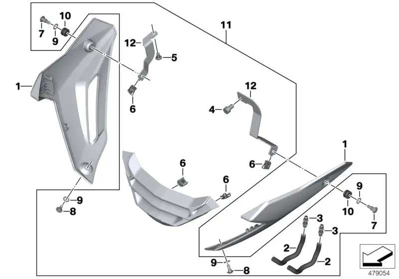 BMW Mittelteil K47 77318550977 - K47 / Bildposition 11
