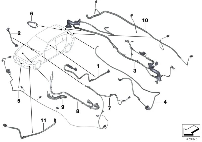 BMW Verbindungsleitung Rückfahrkamera F20 F21 F22 F80 F82 F83 F87 F87N 61129389656