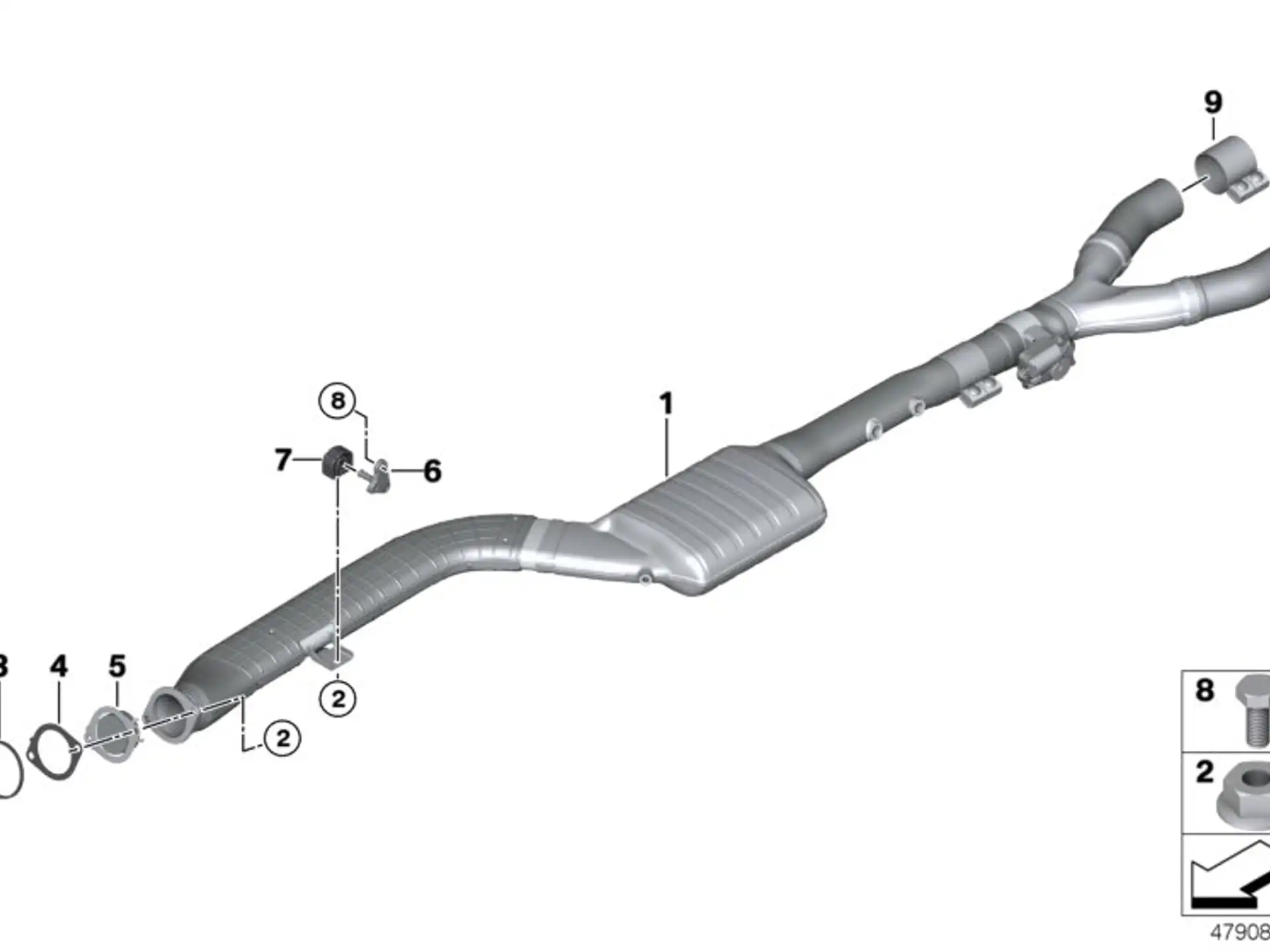 BMW Flachdichtung G01 G02 G14 G15 G16 G30 G31 G32 18308474428