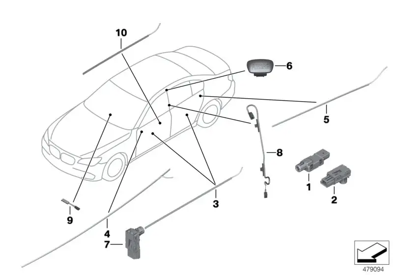 BMW LED Modul F01 F02 F04 F07 F10 F15 F16 F85 F86 G05 G06 G07 G30