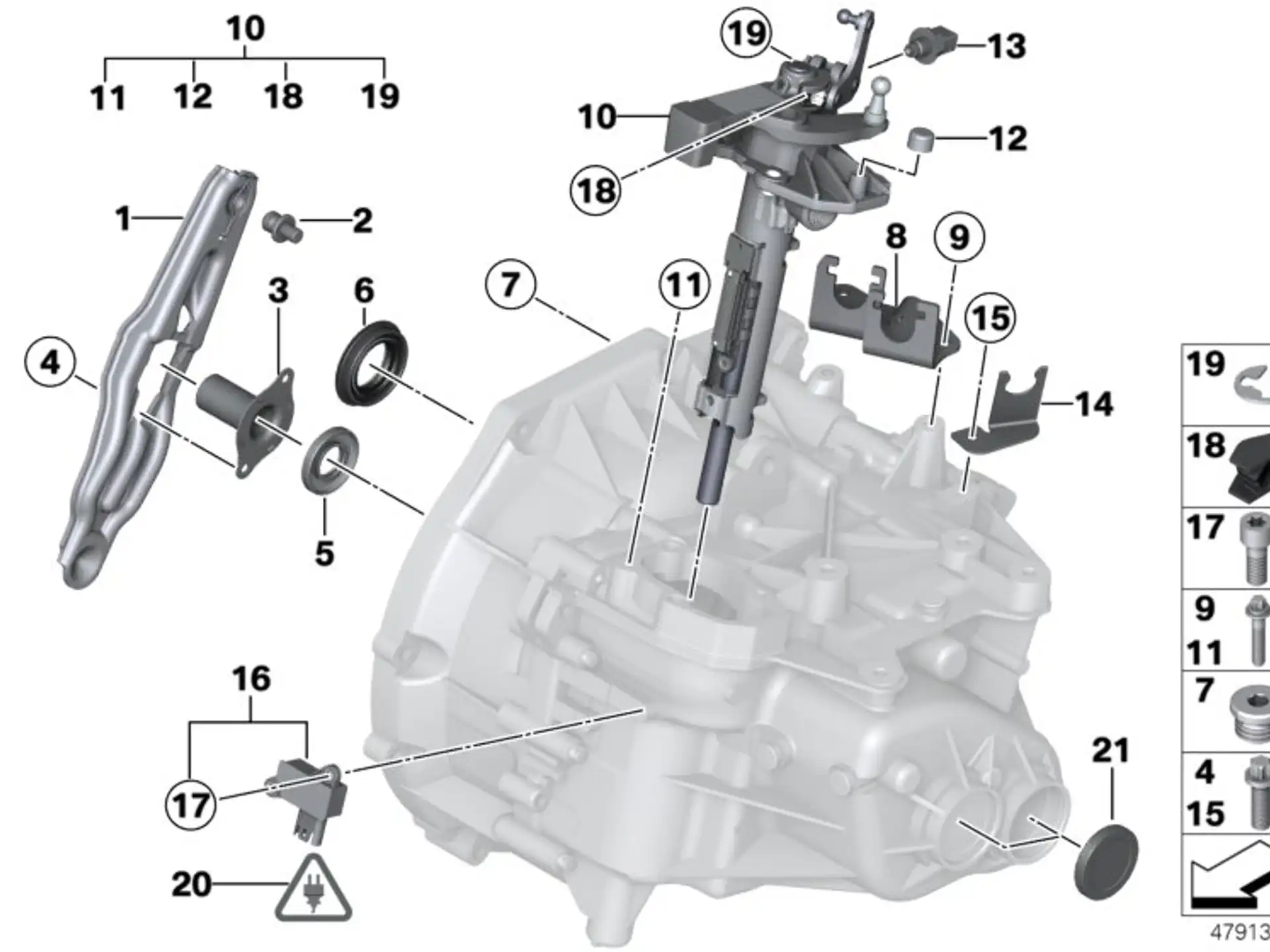 BMW Wellendichtring Abtriebswelle R50 R52 R55 R56 R57 R58 R59 R60 R61 23117545082