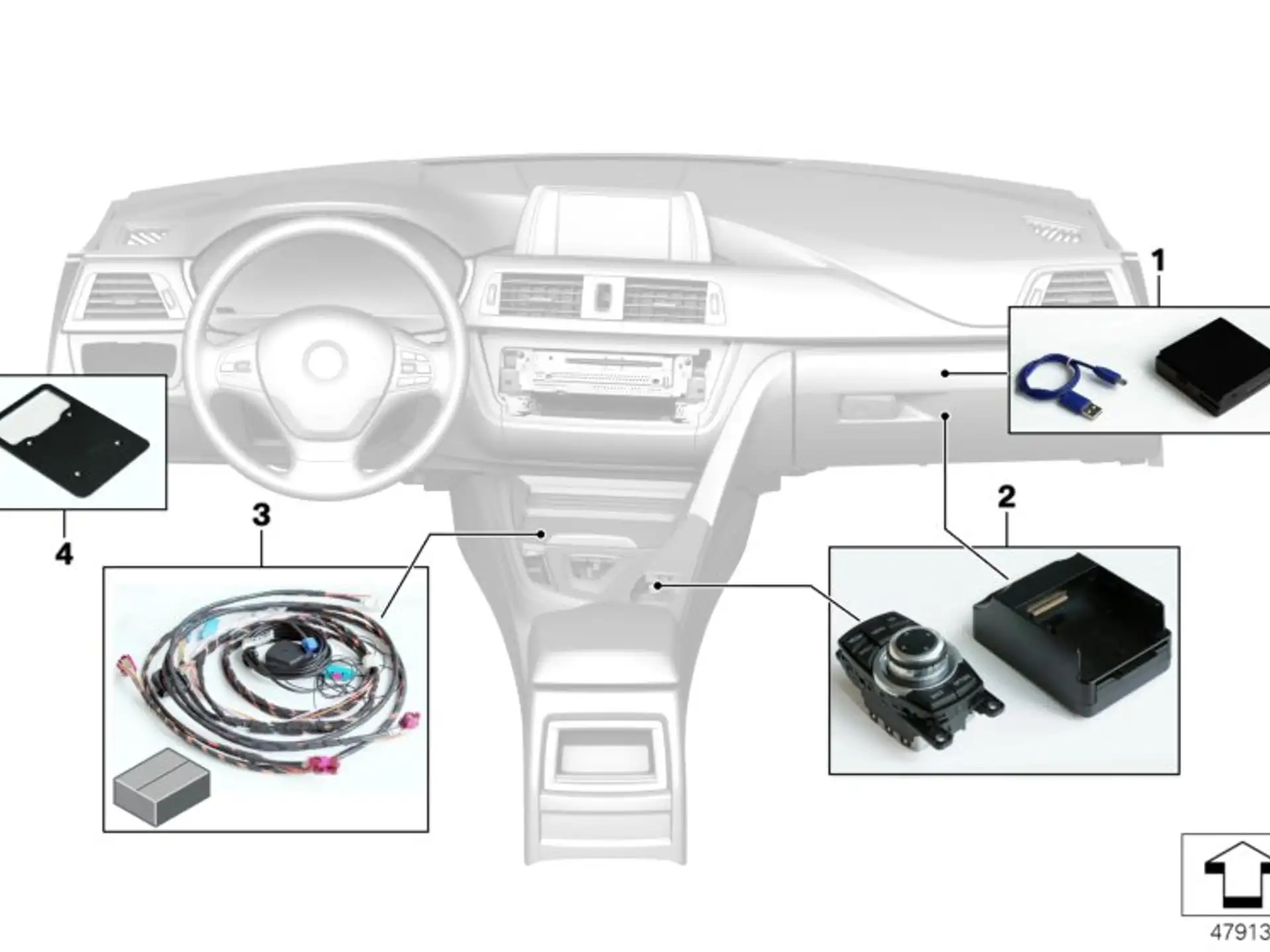 BMW Satz Halter Controller F10 F11 F20 F21 F22 F23 F25 F26 F30 F31 F32 F33 F34 F36 F45 F46 F48 65902410423