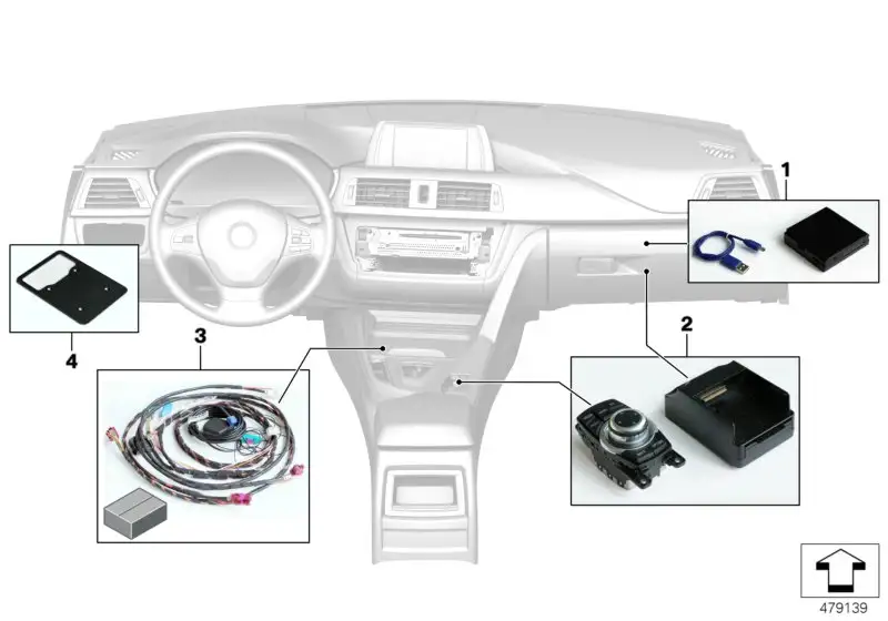 BMW Satz Halter Controller F20 F21 F25 F30 F31 F32 F33 F34 F36 F4