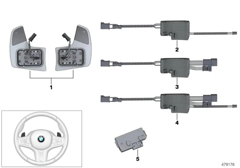 BMW Steuergerät Lenkradelektronik G01 G02 G05 G06 G07 G11 G12 G14