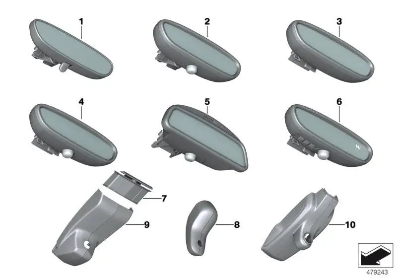 BMW Kabelkanalabdeckung F45 F46 F48 51169293294 - Bildposition 07