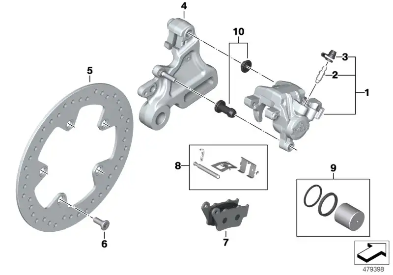 BMW Bremsscheibe hinten K02 K03 34218554136 - Bildposition 05