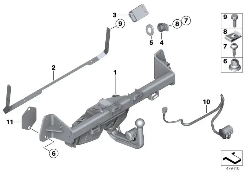 BMW Blende F01 F02 F10 F11 F30 F31 F32 F33 F36 71606788653 - 3er,