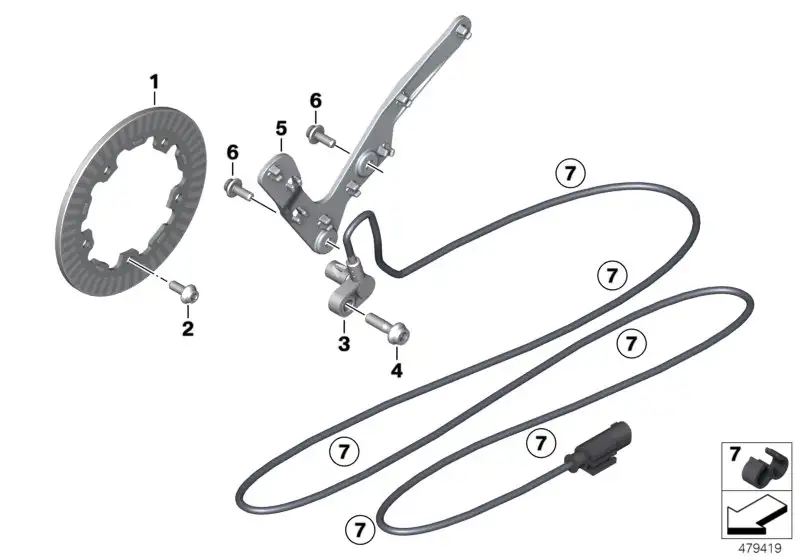BMW Sensorring 34528553968 - Bildposition 01
