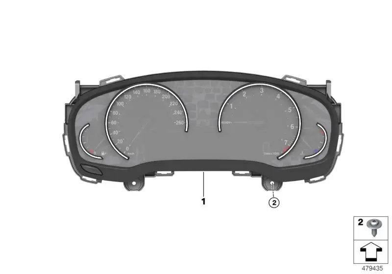 BMW Instrumentenkombination G01 G02 G20 G21 G30 G31 G32 621098429