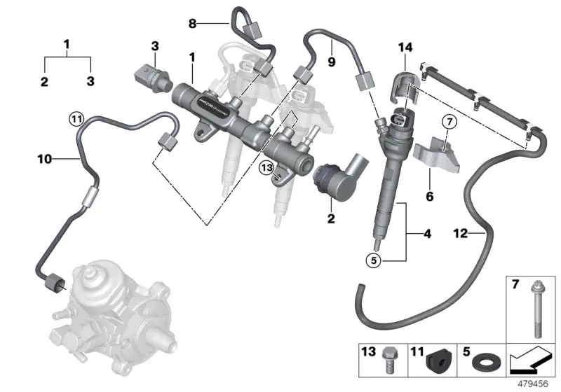 BMW Injektor F39 F20 F44 F45 F46 F48 G01 G02 G20 G21 G30 G31 G32