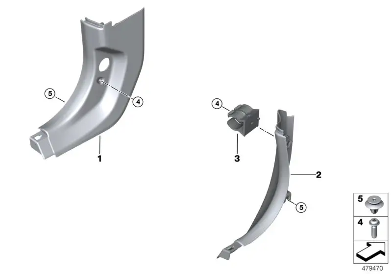 BMW Seitenverkleidung vorn rechts unten F90 G30 G31 51477420950 -