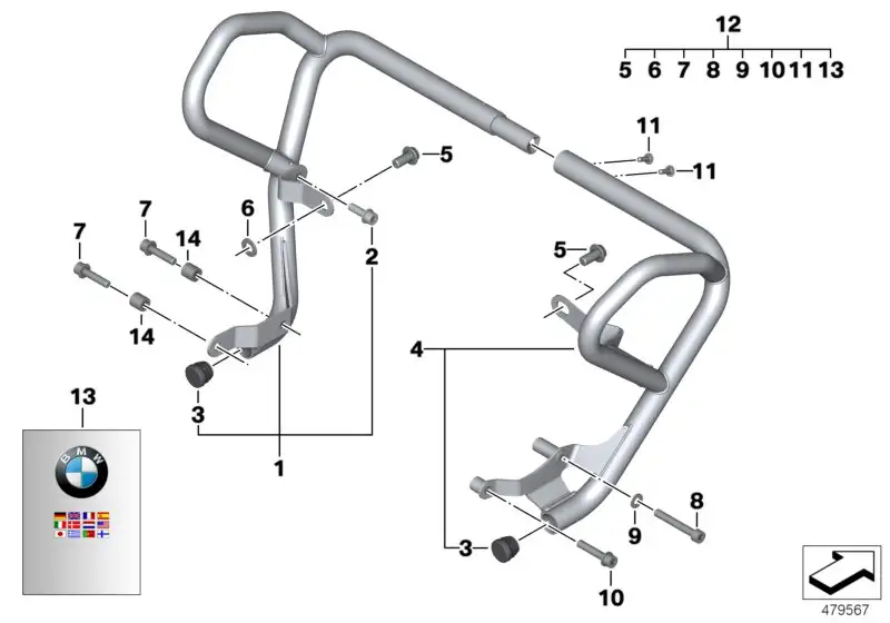BMW Buchse K70 K72 K75 46638549084