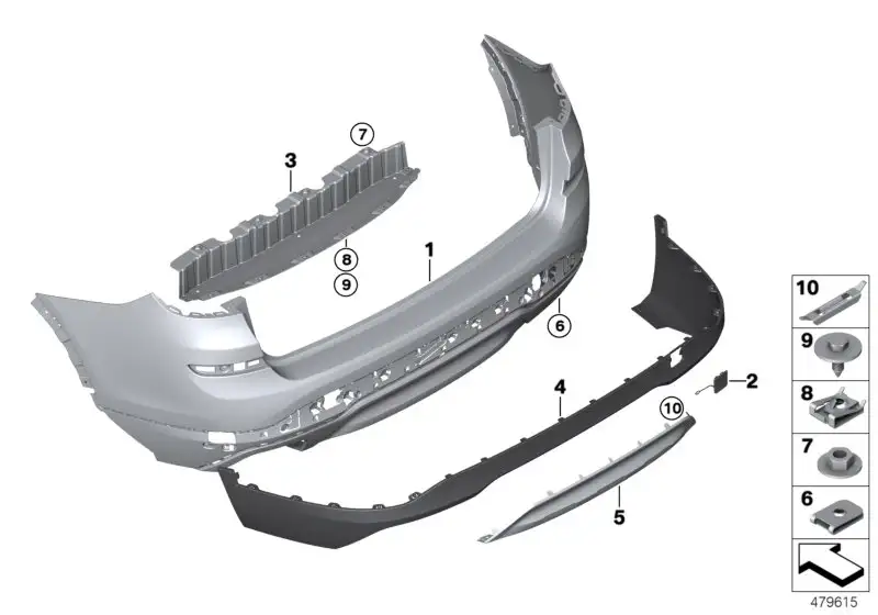 BMW Abdeckung Mitte unten F25 F26 51127338778