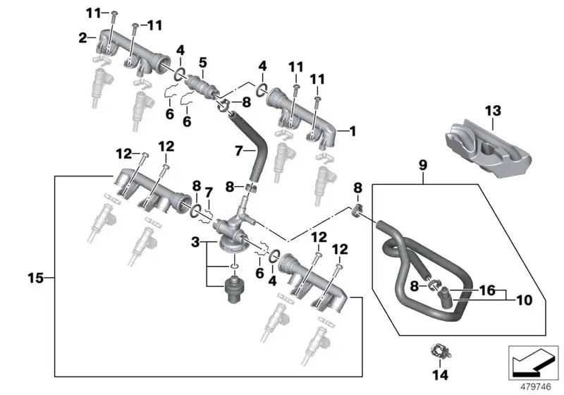 BMW Federklammer A40 K40 K42 K43 K44 K46 K47 K48 K49 K61 K67 K69