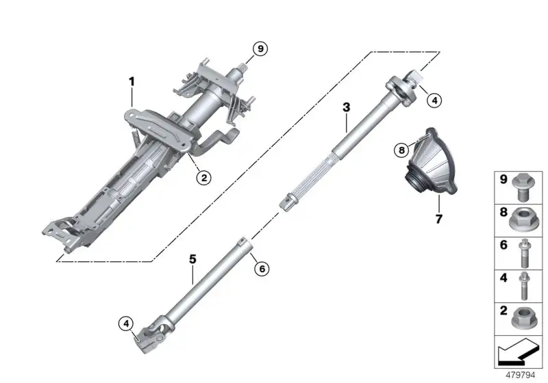 BMW Lenkspindelmanschette G11 G12 G14 G15 G16 G30 G31 G32 3230686