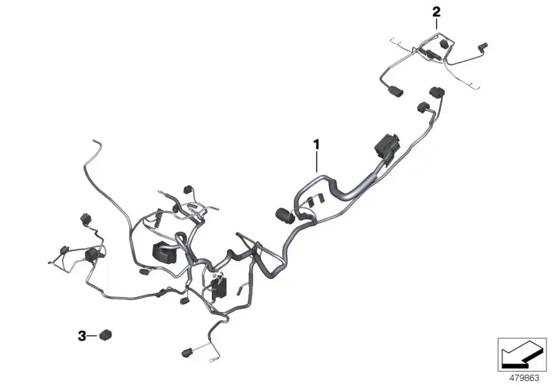 BMW Hauptkabelbaum K70 K72 K75 61118566632