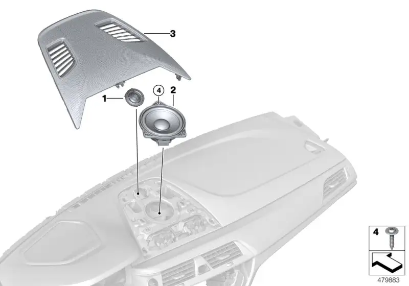 BMW Hochtonlautsprecher HiFi System F90 G11 G12 G30 G31 G32 65139