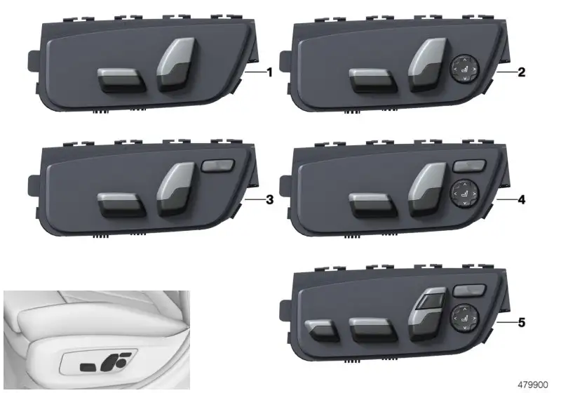 BMW Schalter Sitzverstellung links F90 G11 G12 G30 G31 G32 613194