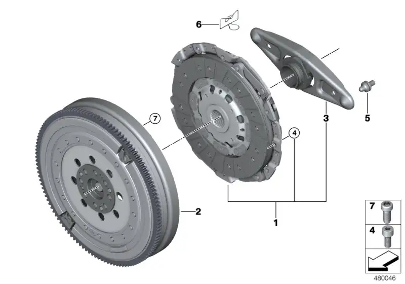 BMW Zweimassenschwungrad F10 F11 F20 F21 F22 F23 F25 F26 F30 F31