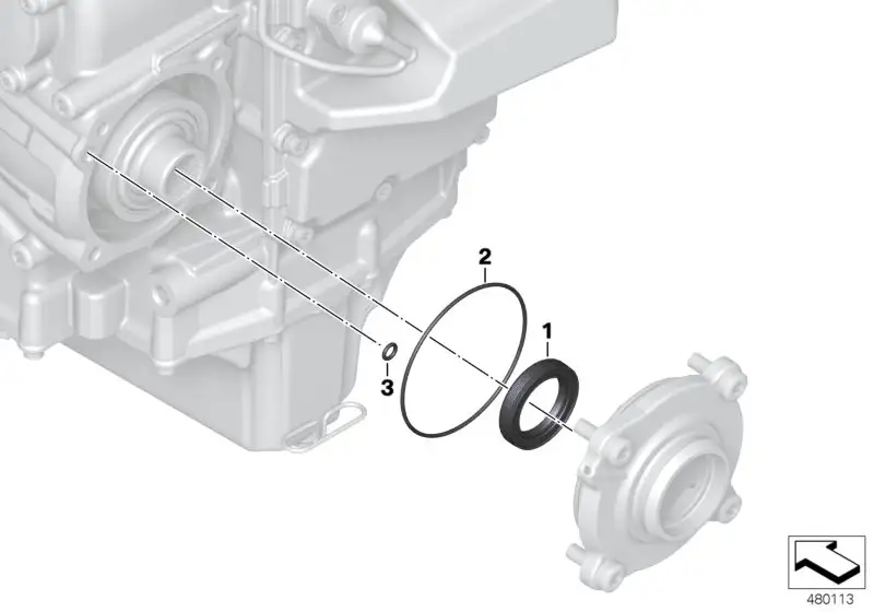 BMW Wellendichtring A40 K48 K61 23007721452