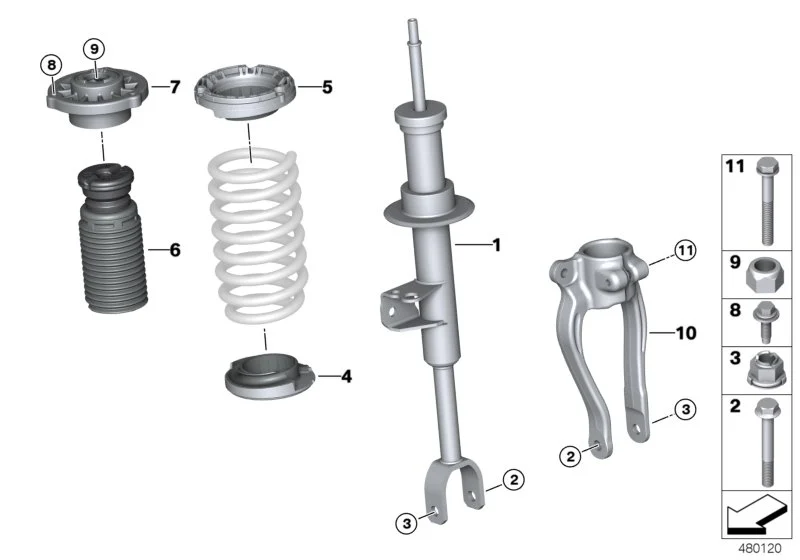 BMW Sechskantschraube m.flan.gewindefurchend  M8X30-10.9 ZNS3 G11 G12 G14 G15 G16 G30 G31 G32 31306865312
