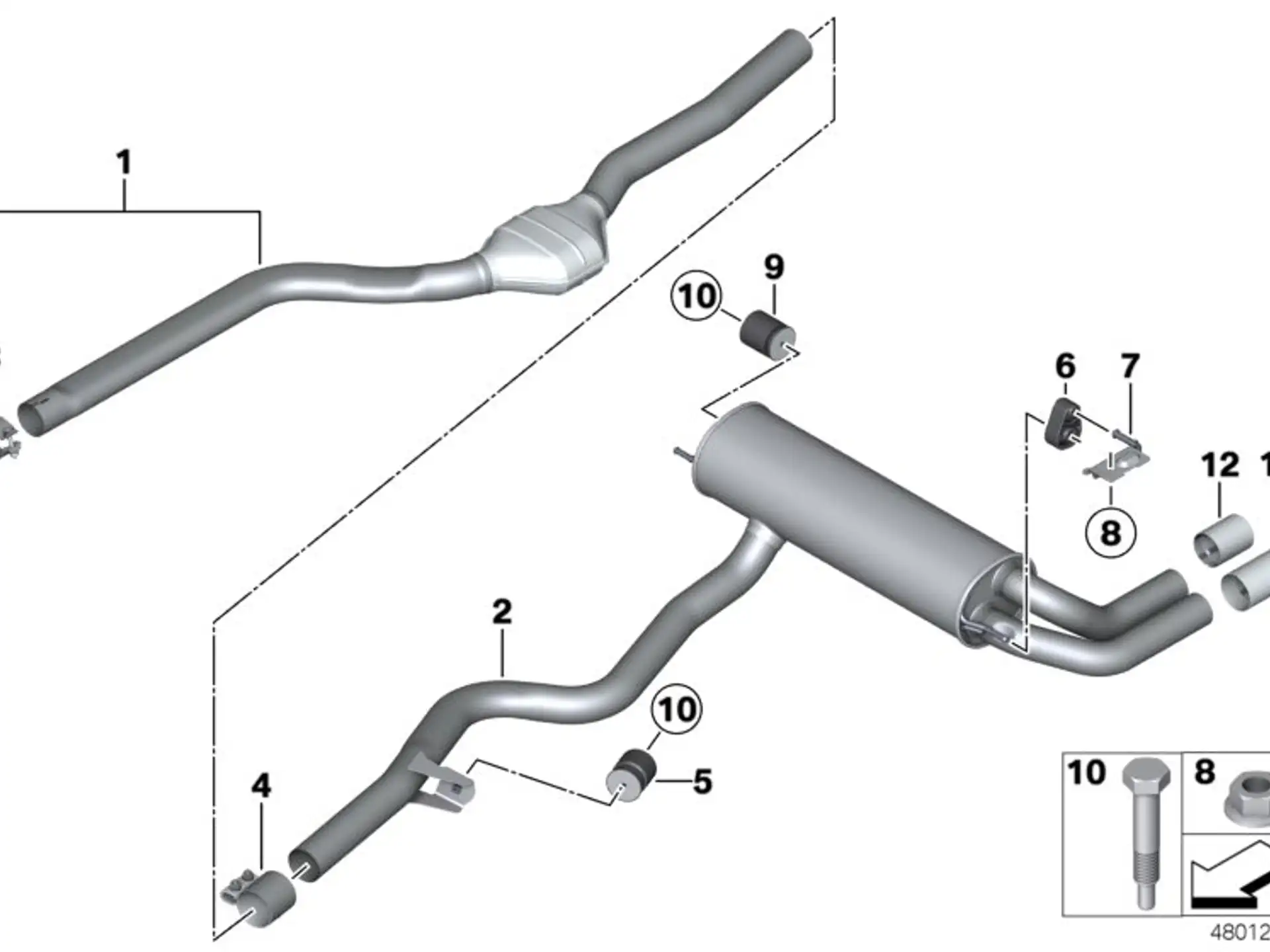 BMW Gummilager F20 F22 F23 F30 F31 F32 F33 F34 F36 G01 G02 18208577081
