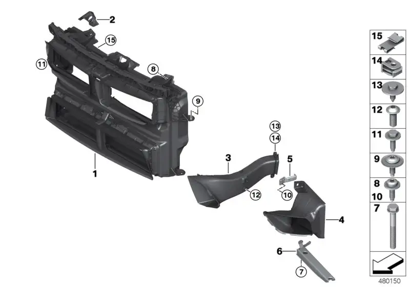 BMW Luftführung F48 51748068903
