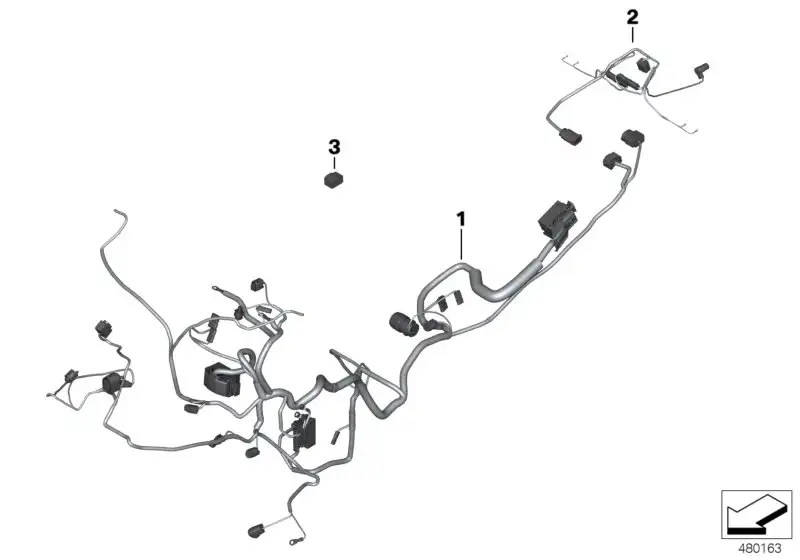 BMW Hauptkabelbaum K73 61118356766