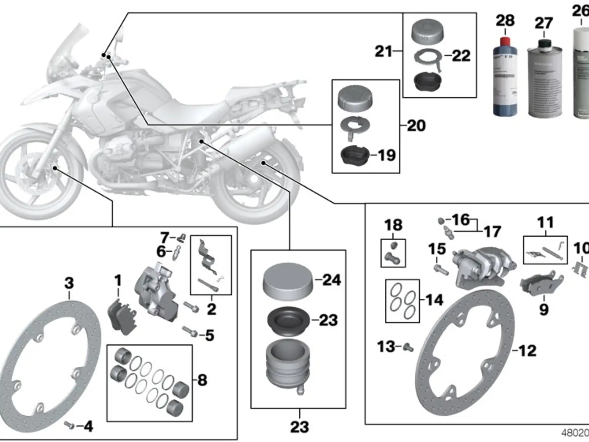 BMW Satz Bremsbeläge Sintermetall K25 K25H K28 K29 34117671780