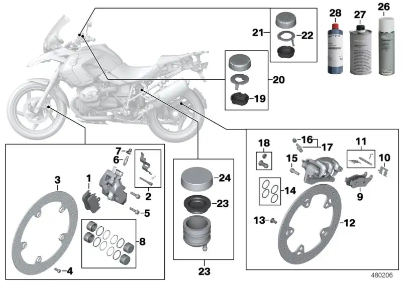 BMW Bremsscheibe abgesetzt vorne K25 34117713158