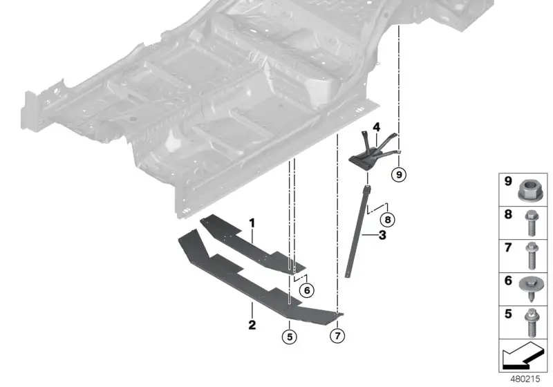 BMW Aufnahmebock 51617351494 - Bildposition 04