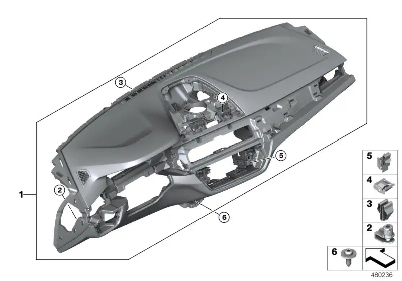 BMW Instrumententafel G30 G31 51459868753