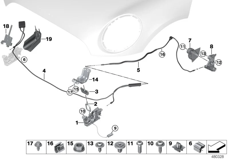 BMW Verdrehsicherung F55 F56 F56E F57 51237300579