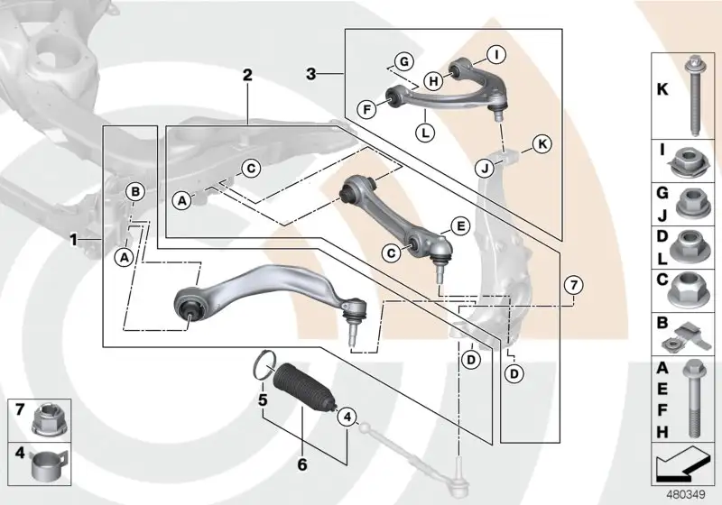 BMW Reparatursatz Faltenbalg E72 F01 F02 F06 F07 F10 F11 F12 F13
