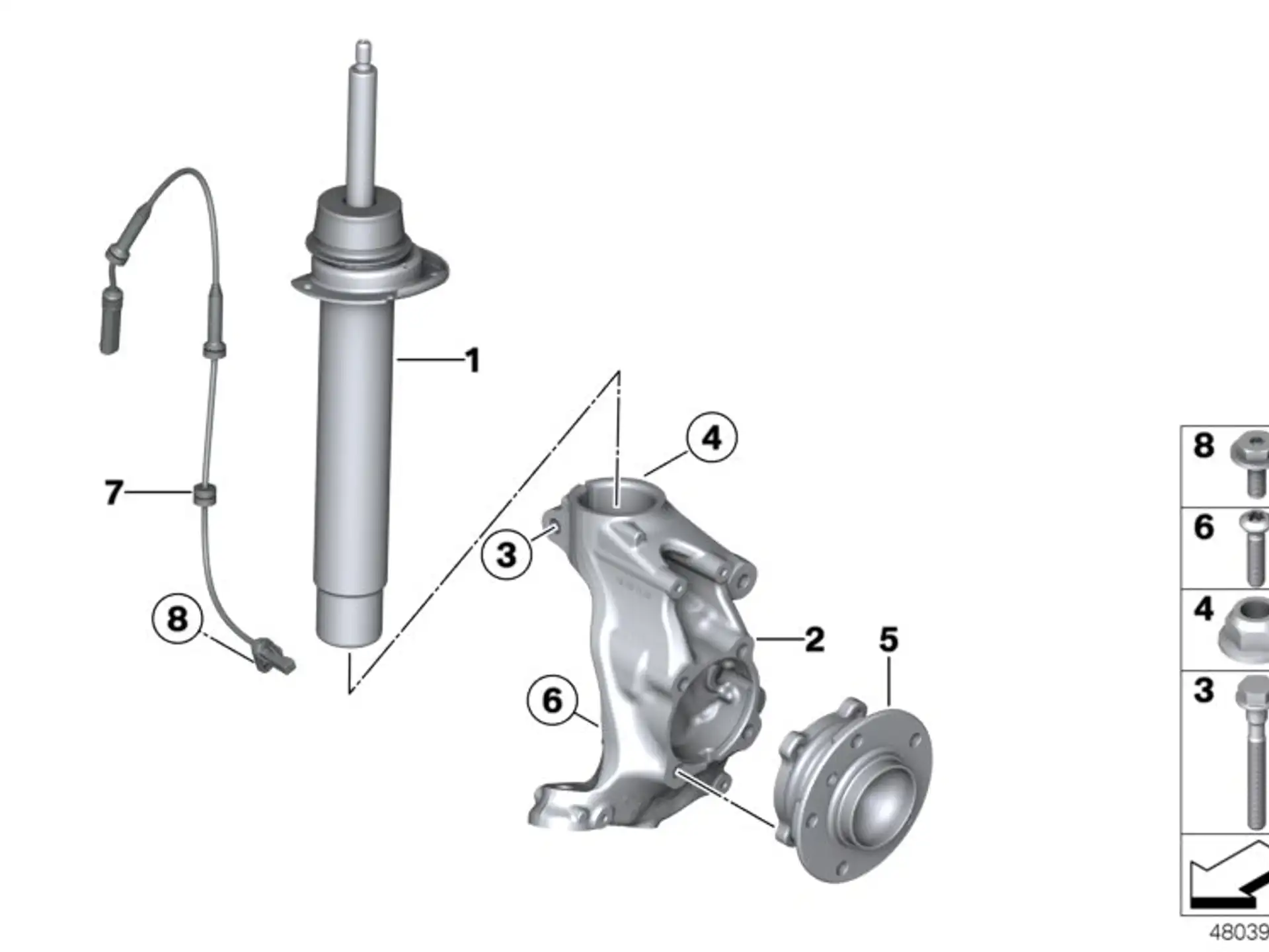 BMW Federbein vorn F20 F21 F22 31316873723