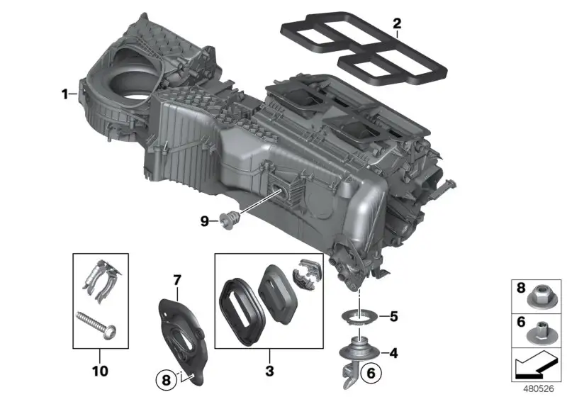 BMW Dichtung Belüftung 64119237553 - Bildposition 02