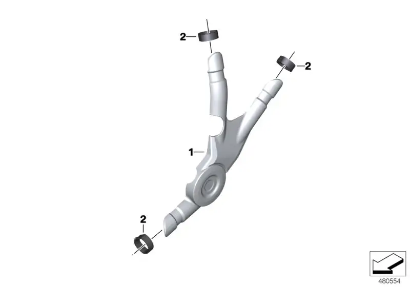 BMW Rahmenschutz links K50 K51 46518560671