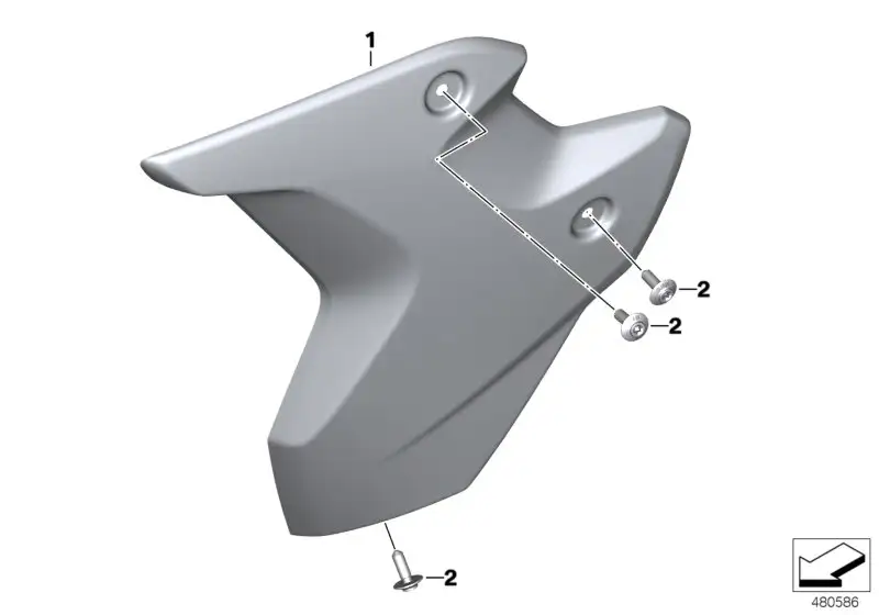 BMW ühlerblende "Style" rechts K50 46638556654 - K50 /